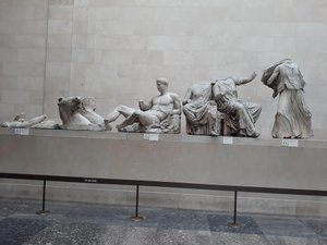 Elgin Marbles from the Parthenon in the British Museum