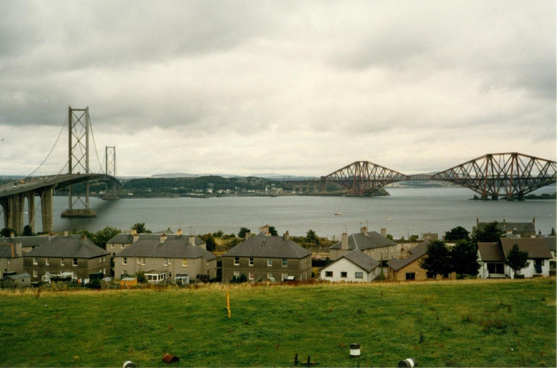 The Firth of Fourth Bridge on my thrid visit to Scotland in 1986