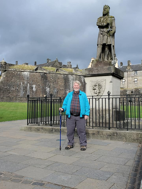 Bob with King Robert I Bruce at Sterling Castle