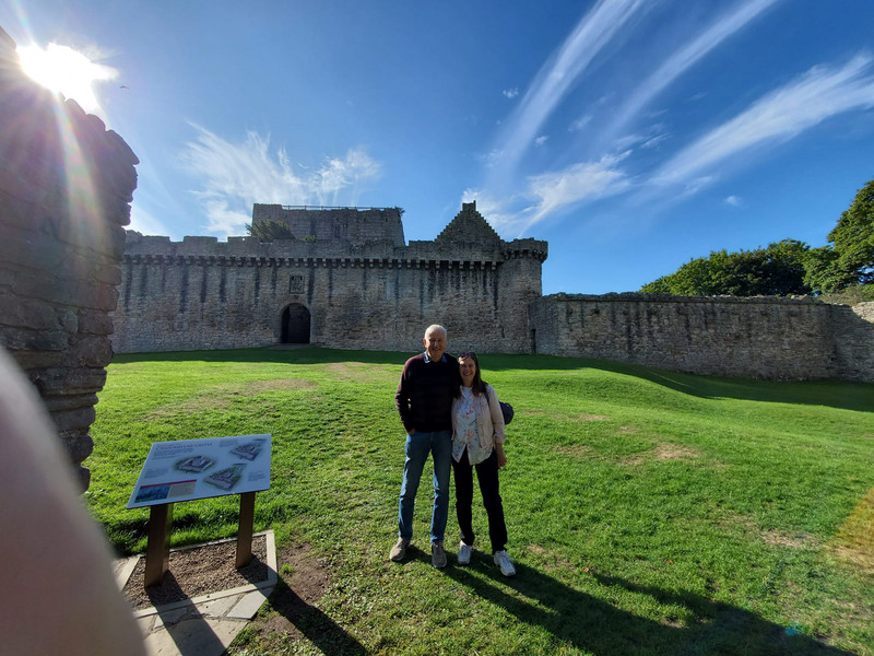 Robin and Rhona at Craigmillar Castle