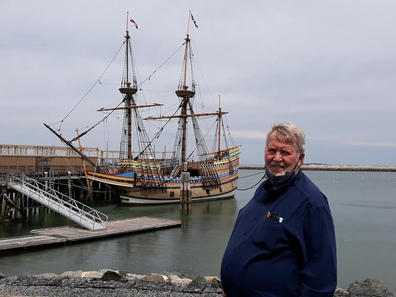 Bob with the Mayflower