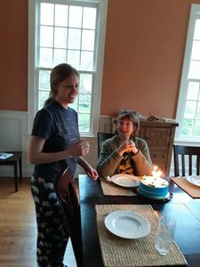 Celebrating Linda's birthday