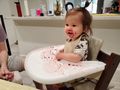 2023 Olivia's 1st Birthday enjoying cake