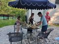 Family barbeque in RIdgefield CT