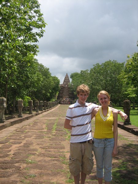 Will & Tamara on the Processional Way to Prasat HIn Khao Phanom Rung