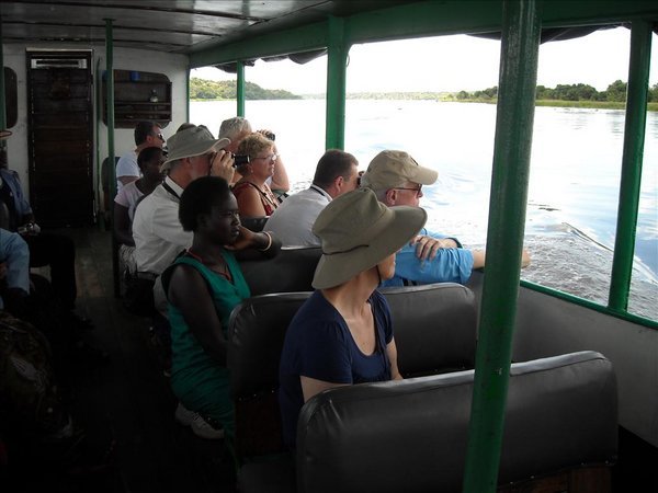 Cruising up the Nile to Murchison Falls