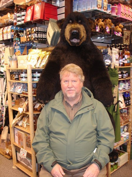Bob and bear friend while the others shopped