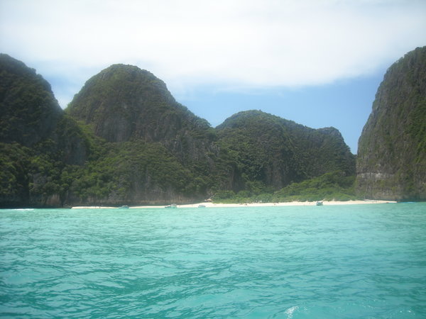 Maya Bay where The Beach was filmed