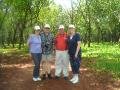 Ruth, Johnny, Bob, and Barb at rubber plantation