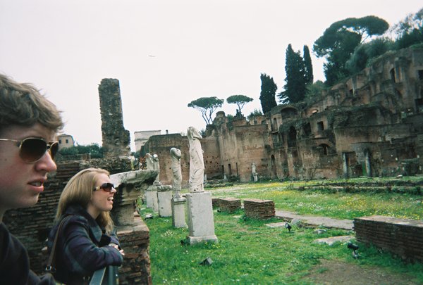 Will and Tamara at the House of the Vestal Virgins