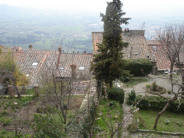 View from the top of Cortona