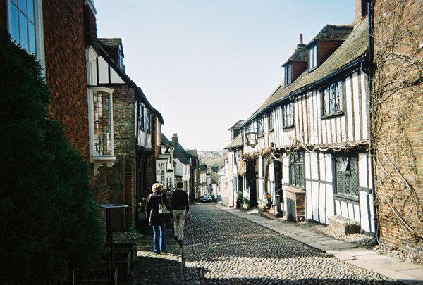 An ancient street and houses in Rye