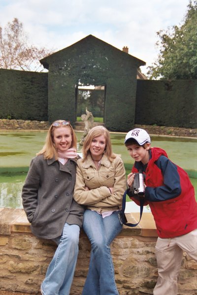 Tamara, Rosanna, and Will at Hidecote Manor Gardens