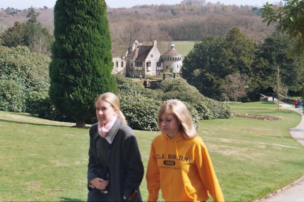 Tamara and Rosanna at Scotney Castle