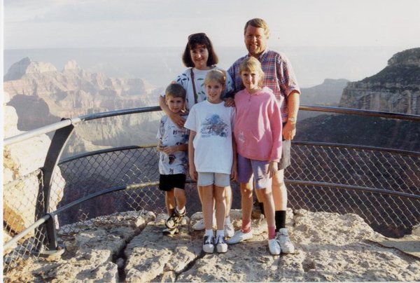 Family at the Grand Canyon