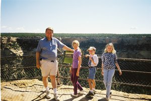Bob, Will, Tamara, and Rosanna at Mesa Verde NP