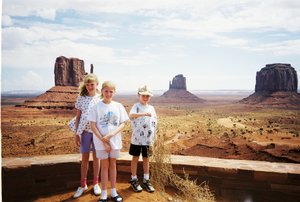 Tamara, Rosanna, and Will at Monument Valley
