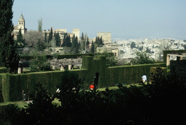 Garden View of the Alhambra and Grenada