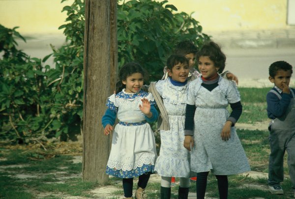 Children playing in Kairouan