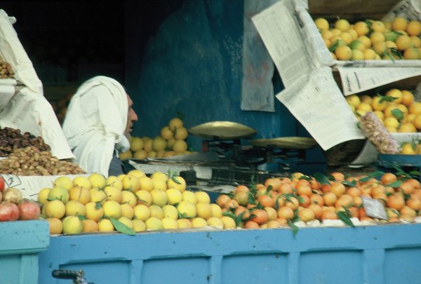 Fruit seller in the Medina market