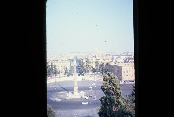 Piazza del Popolo from the Borghese Gardens