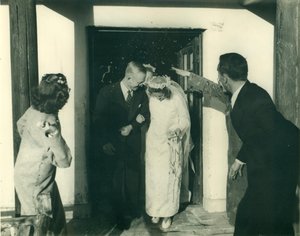 Bride and Groom Exiting the Wedding