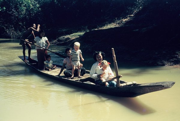 Bob and Sue with our amah in Sisaket