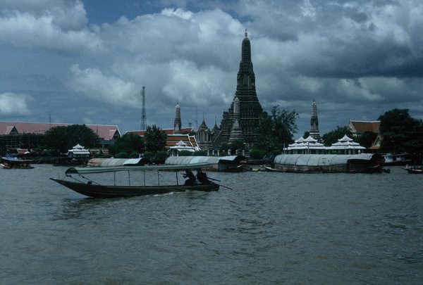 The Temple of Dawn across the Chao Phaya River