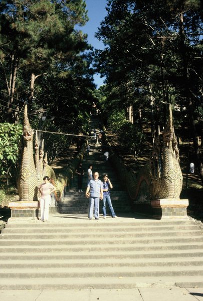 Steps to the temple on Doi Suthep