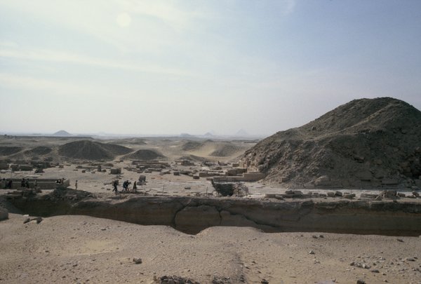 Old collapsed pyramid in Saqqara