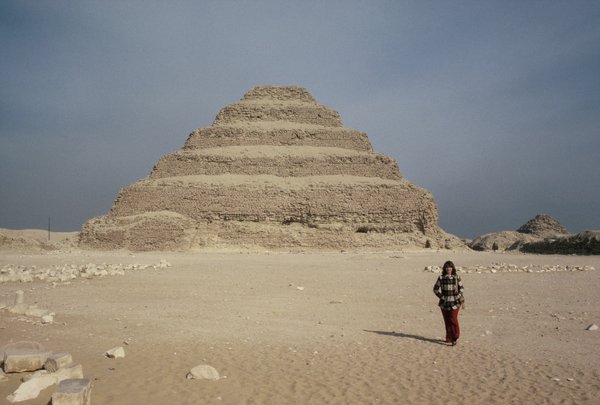 Linda at the Step Pyramid