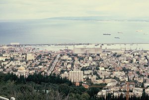 Haifa as seen from the top of Mount Carmel