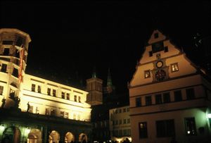 Night view of city hall