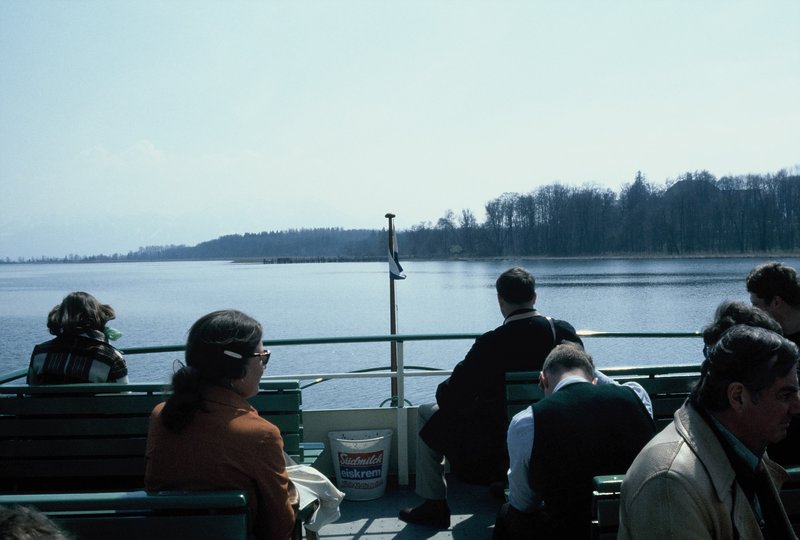 On the boat to Herrenchiemsee Island and Castle