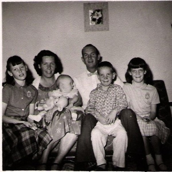 My dorm parents, Uncle Archie and Aunt Betty, with their children