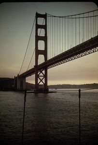 Passing under the Golden Gate Bridge