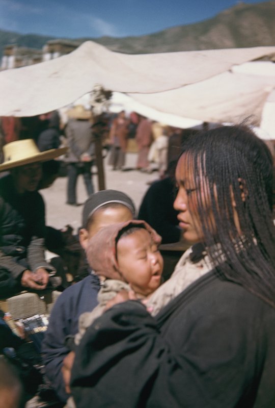 Tibetan mother and child