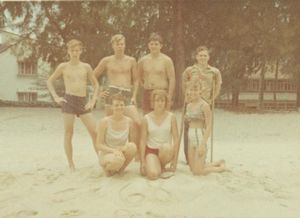 Class of '68 on the beach at Penang