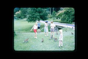 Judy, Bob, Mom, SUe and Carol at the Penang Botanical Gardens