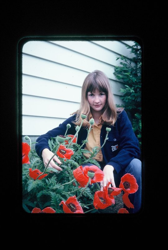 Linda and her garden