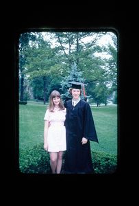 Linda and Bob at graduation