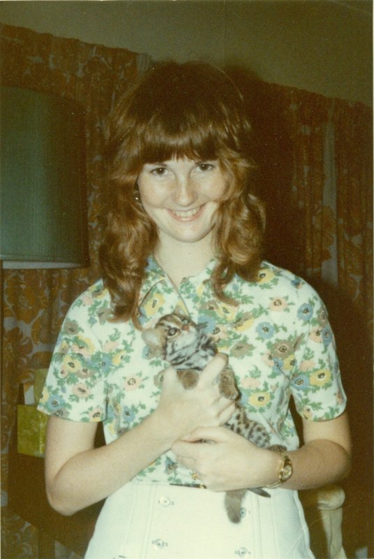 Linda holding Kitty
