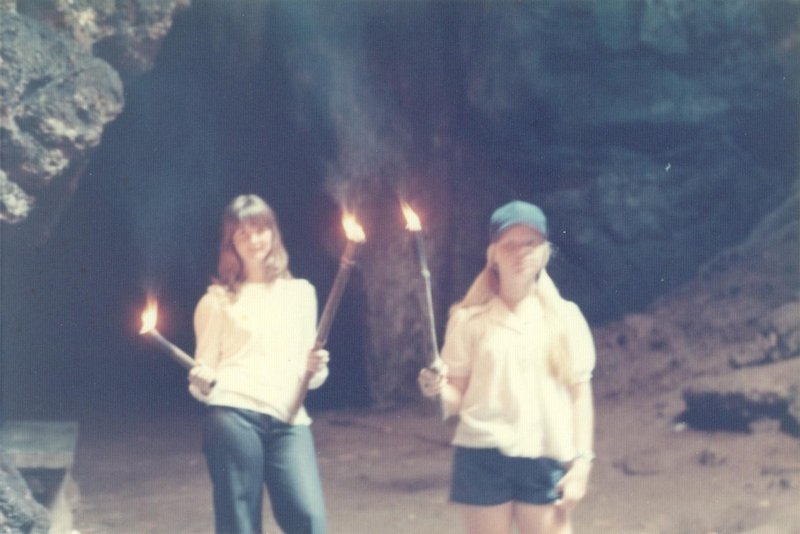 Liand and Carol in the caves of Petchburi