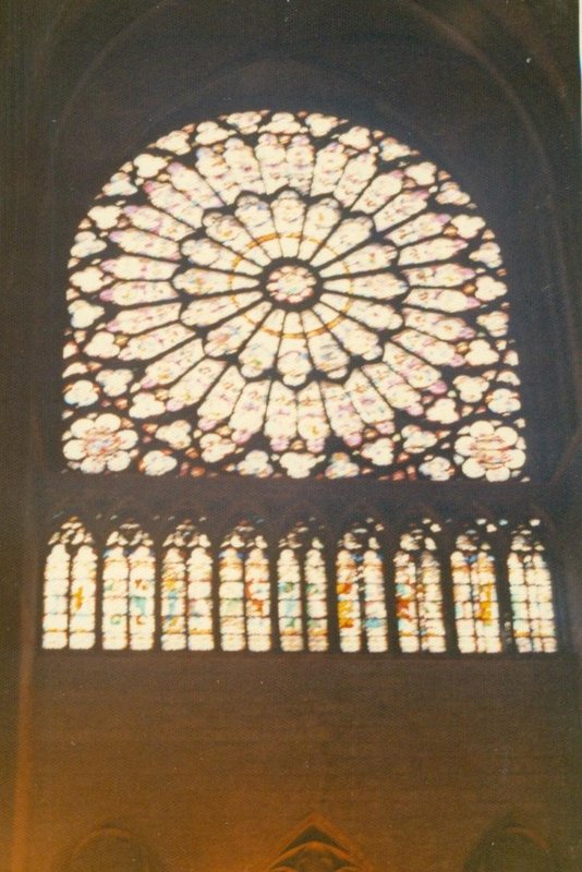 Rose window in Notre Dame Cathedral