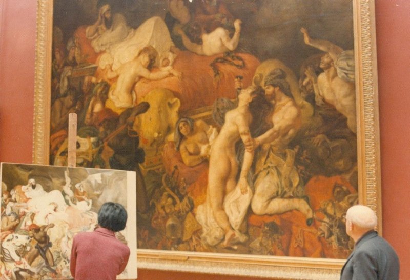 Art forger hard at work at the Prado