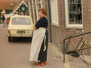 Middle aged lady in Marken