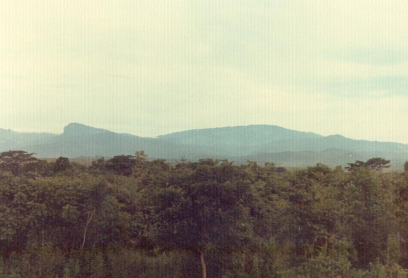 View of Doi Inthanon in the far distance