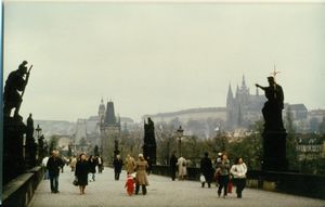 Charles Bridge with St Vitus Cathedral in the background