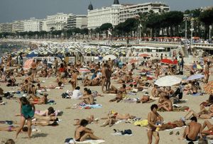 Beach at Cannes