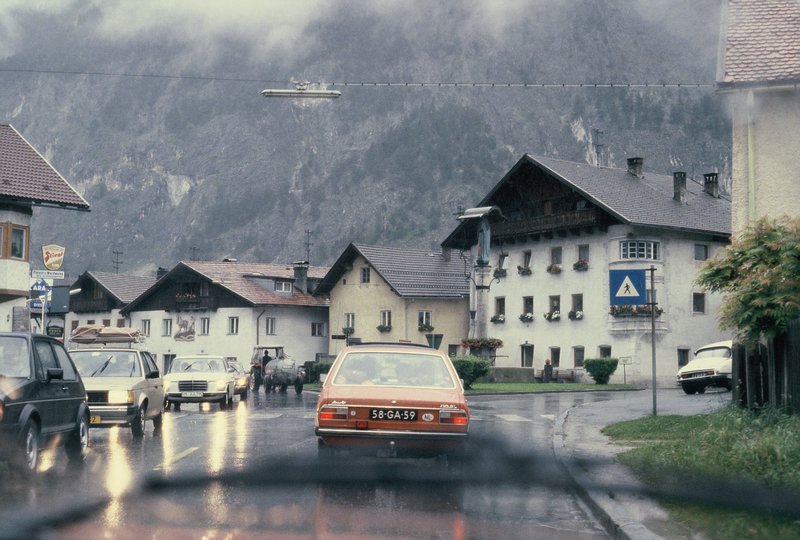 Weather was pretty bad arriving in Oberammergau